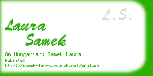 laura samek business card